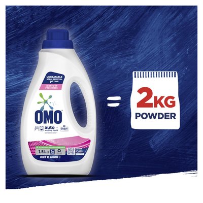 Omo Stain Removal Auto Washing Liquid Detergent with Comfort Freshness ...