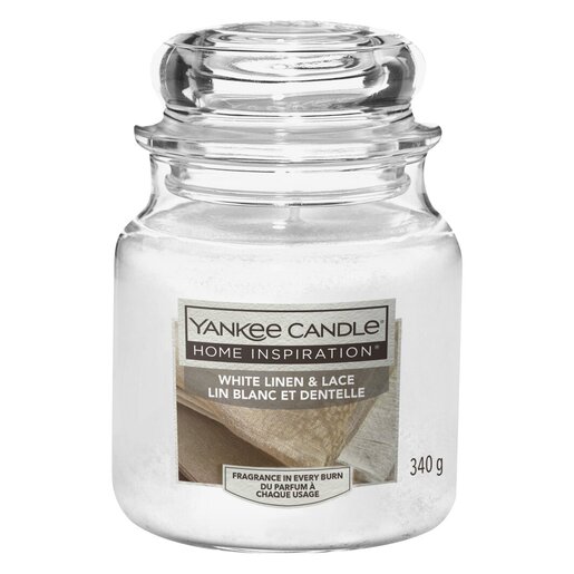 Yankee Candle Medium Jar White Linen Lace 340g Smart Price Specials