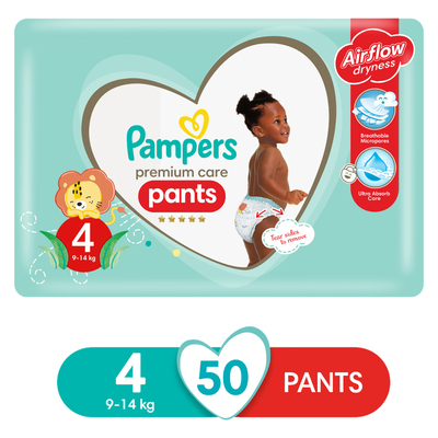 Pampers Size 4 Premium Care Pants 50 Pack