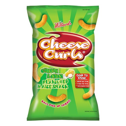 Willards Cheese Curls Cheese & Onion 150g | PnP