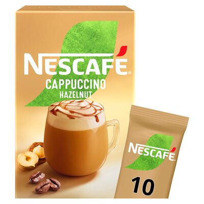 Nescafe Hazelnut Cappuccino Sachets 10 x 18g
