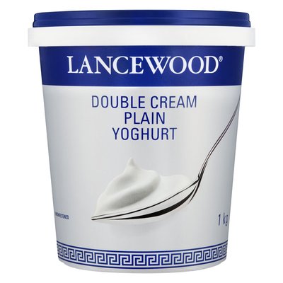 Lancewood Double Cream Plain Yoghurt 1kg