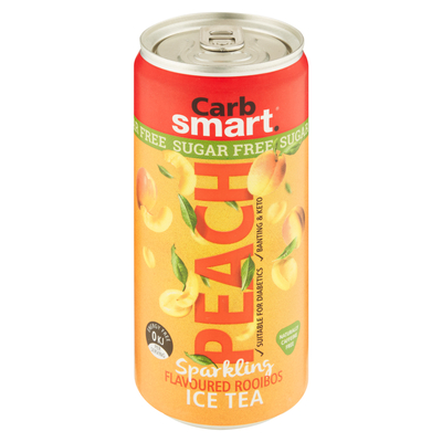 Carb Smart Sugar Free Peach Flavoured Sparkling Rooibos Ice Tea 300ml | PnP