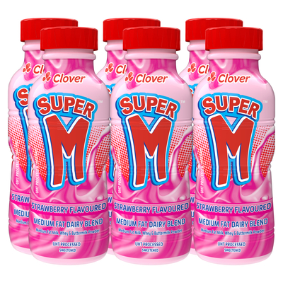Clover Super M Medium Fat Banana Milk 6 x 300ml | PnP