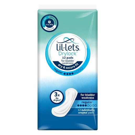Lillets Pad Drylock Bladder Weakness Regular 12 Pack PnP