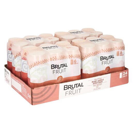 Brutal Fruit Ruby Apple Spritzer 24 x 500ml PnP