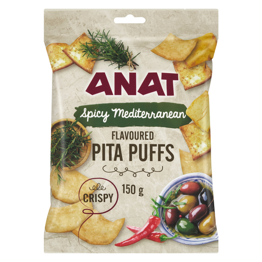 Anat Spicy Mediterranean Flavoured Pita Puffs 150g | PnP