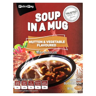 PNP MUTTON & VEG INSTANT SOUP 80GR | PnP