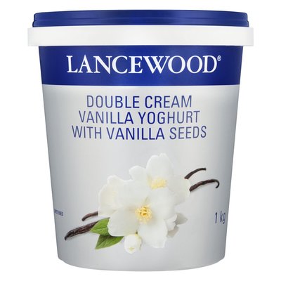 Lancewood Double Cream Vanilla Yoghurt 1kg