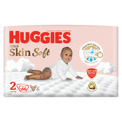 Huggies Gold Size 2 Value Pack,  66 Nappies