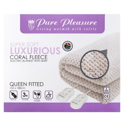 Pure pleasure electric blanket queen sale