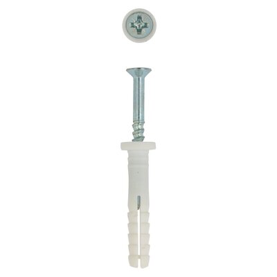 Eureka Nail In White Rimmed 6 X 35mm 200 Pack | PnP