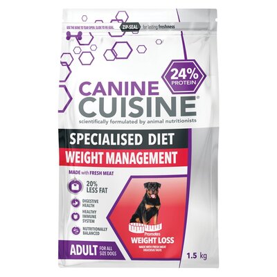 Canine Cuisine Dry Dog Food Weight Management 1 5kg PnP