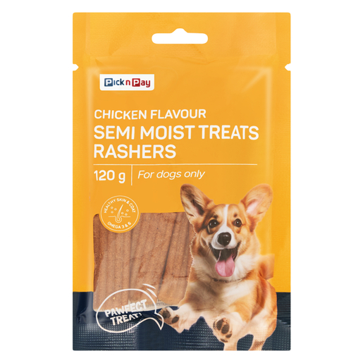 PnP Chicken Flavour Semi Moist Treats Rashers 120g | PnP