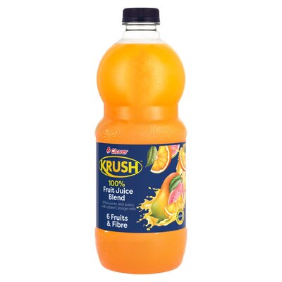 Clover Krush Fruit Juice Blend 100% 6 Fruit Blend 1.5L