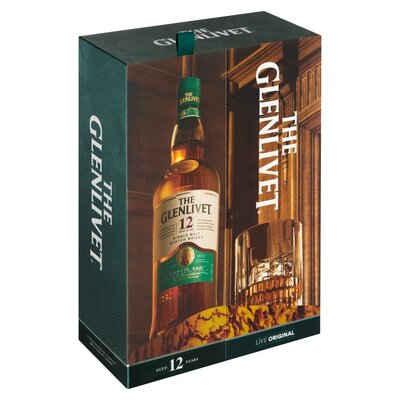 Glenlivet 12yo Scottish Whisky with 2 Glasses | Smart Price
