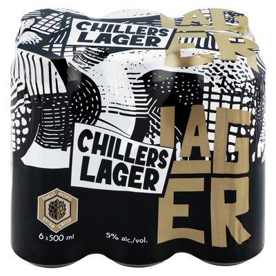 Chillers Lager Premium 6 x 500ml Cans | PnP