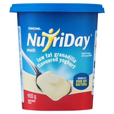 Danone Nutriday Low Fat Smooth Granadilla Yoghurt 900g