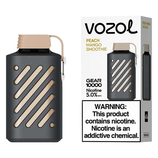 Vozol Peach Mango Smoothie 5% Gear 10000 Puffs Rechargeable Disposable Vape 