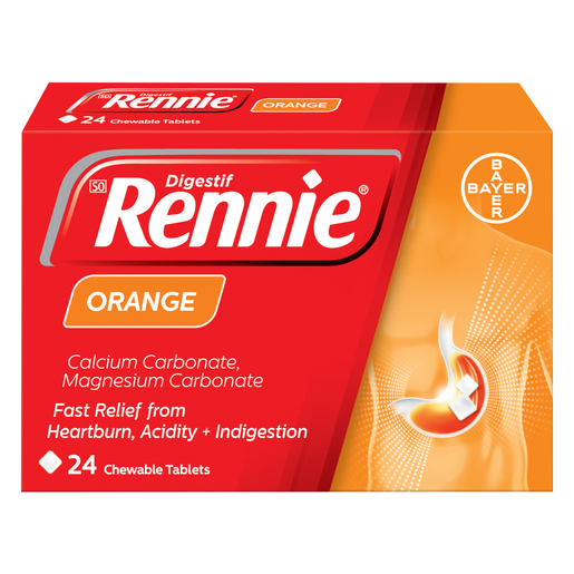 Rennie Antacid Tablets Orange 24s | PnP