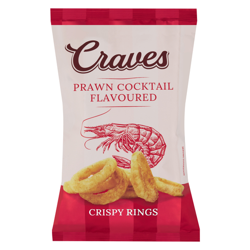Craves Prawn Cocktail Flavoured Crispy Rings 60g | PnP