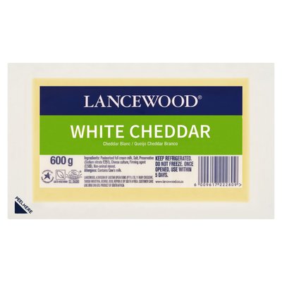 Lancewood White Cheddar Cheese 600g