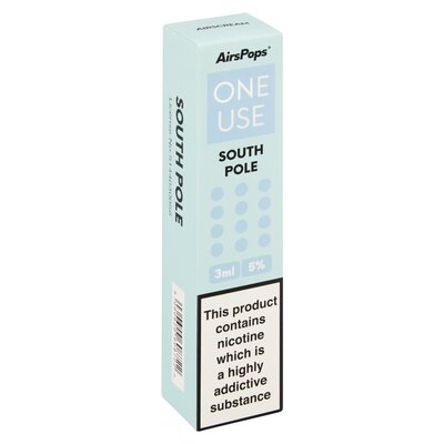 AirsPops One Use South Pole 5% Nicotine Salt Disposable Vape 3ml