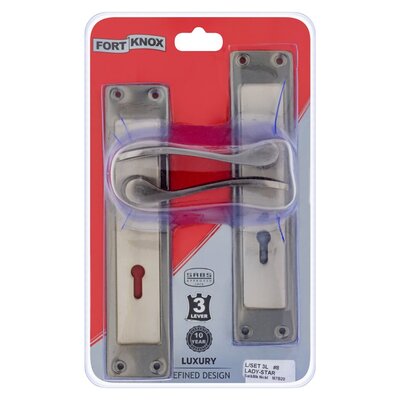 Fort Knox 3-Lever No.8 Lady Satin Black Nickle Lockset | Smart