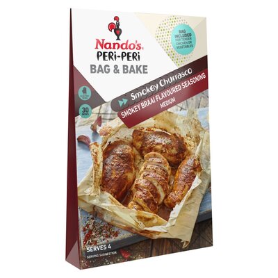 Nando's Peri-Peri Bag & Bake Smokey Braai Flavoured Seasoning Cook-In ...