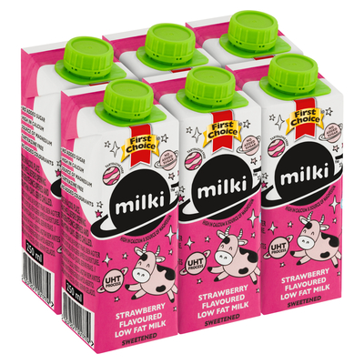 First Choice Strawberry Milk 6 x 250ml | PnP