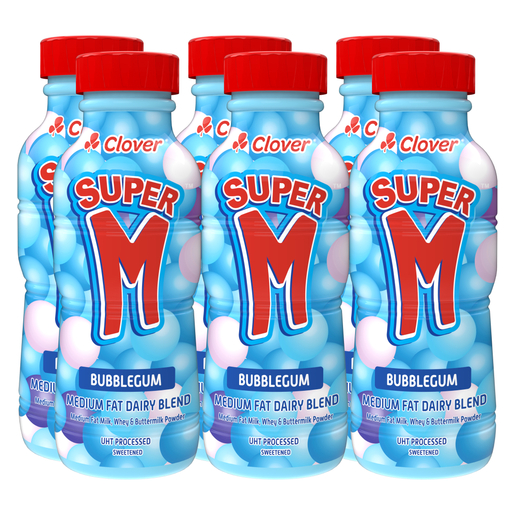 Super M Bubblegum Flavoured Milk 6 x 300ml | PnP