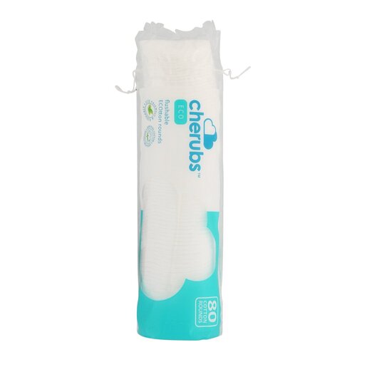 Cherubs Cotton Wool Rounds Eco 80 Pack | PnP