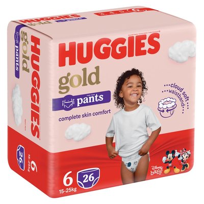 Huggies Nappy Pants- Size 6 X 4 - 15 to 25kg - 84 count