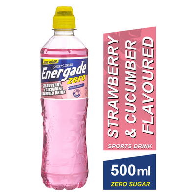 Energade Zero Strawberry & Cucumber Flavoured Sports Drink 500ml | PnP
