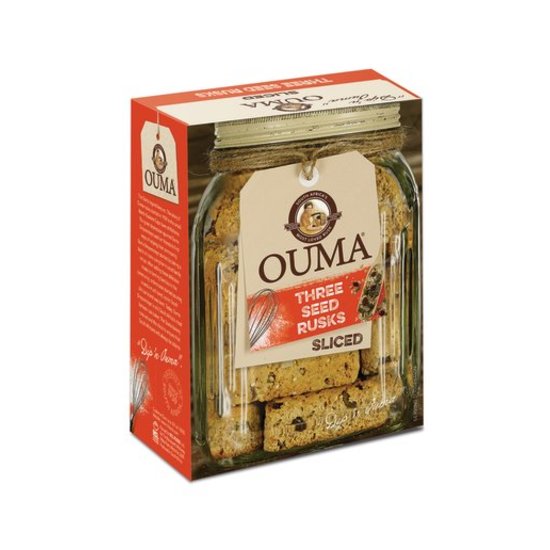Ouma Rusks Sliced Three Seed 450g x 12 | PnP