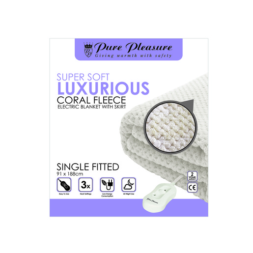 Pure Pleasure Single Electric Blanket PnP