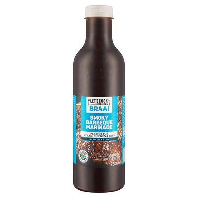PnP Let's Cook Braai Smokey Barbeque Marinade 750ml