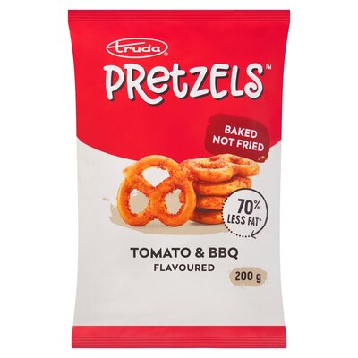 Truda Tomato & BBQ Flavoured Pretzels 200g