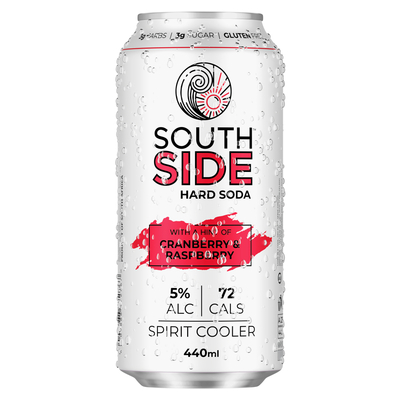 South Side Cranberry & Raspberry Spirit Cooler 440ml | PnP