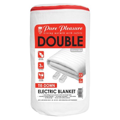 pure pleasure double electric blanket