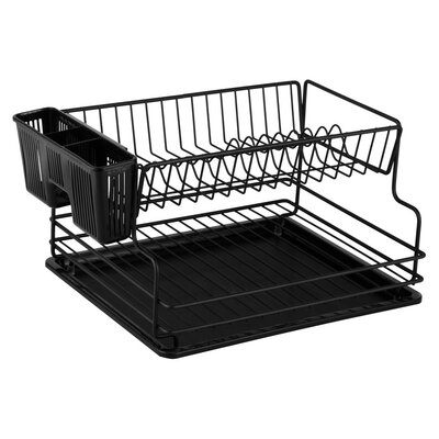 O2 Store Matt Black Dish Rack | PnP