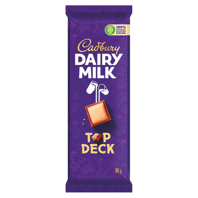 Cadbury Top Deck Chocolate Slab 80g
