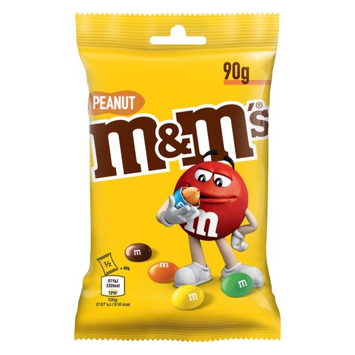 M&M's Peanut Coated Chocolate Candy 90g | PnP