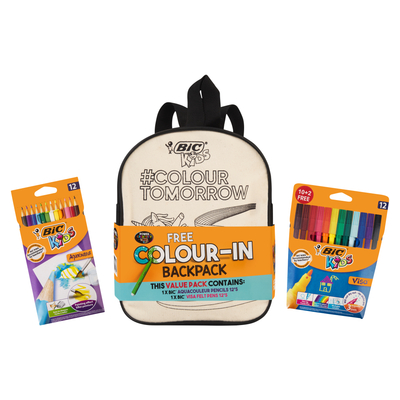 BIC Colour In Backpack 3 Piece