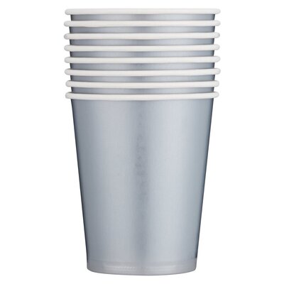 Silver Paper Cups 8 Pack main image 0