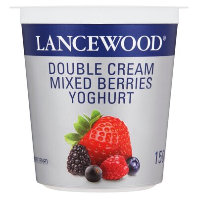 Lancewood Double Cream Mixed Berries Yoghurt 150g