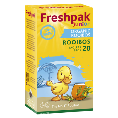 Freshpak Junior Organic Rooibos Tagless Teabags 20 Pack | PnP