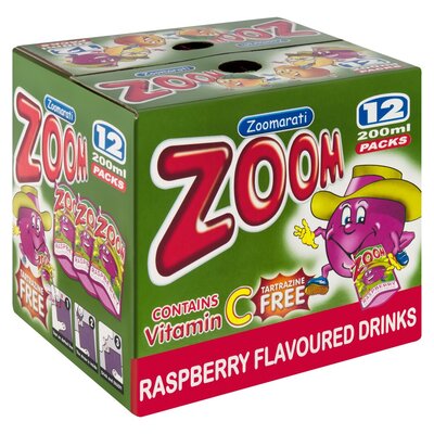 Zoom Raspberry Flavoured Drink 200ml | PnP