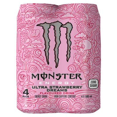 Monster Zero Sugar Ultra Strawberry Dreams Flavoured Energy Drink