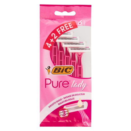 Bic Pure 3 Lady Razors 6 Pack | PnP
